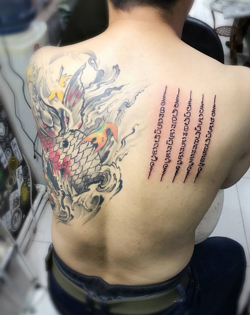 五条经纹身图片