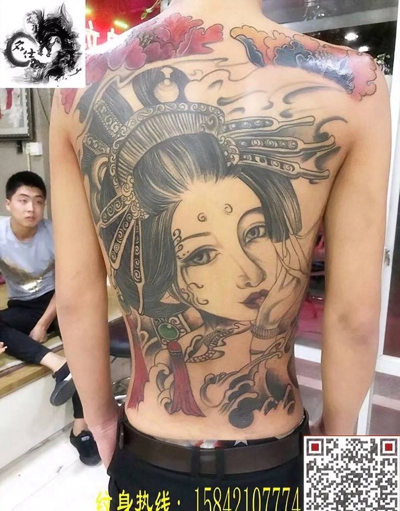 艺妓纹身图片