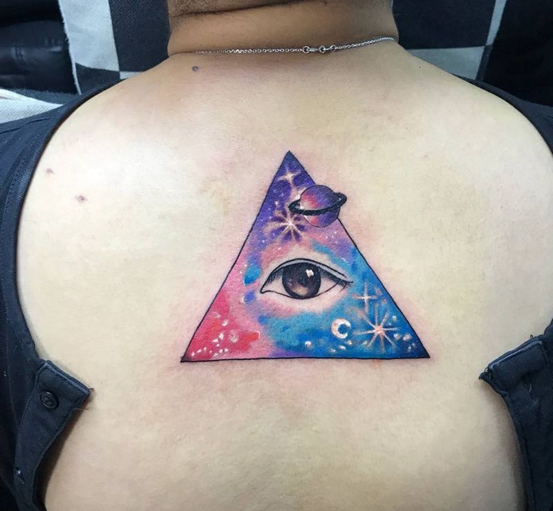 上帝之眼纹身图片