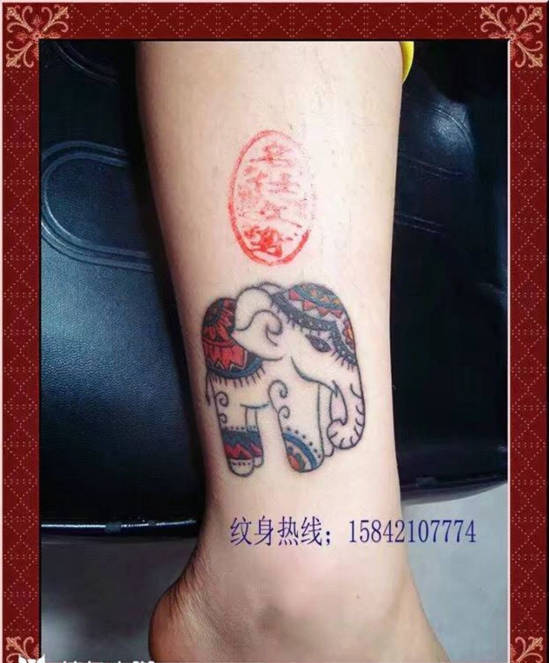 小象纹身图片