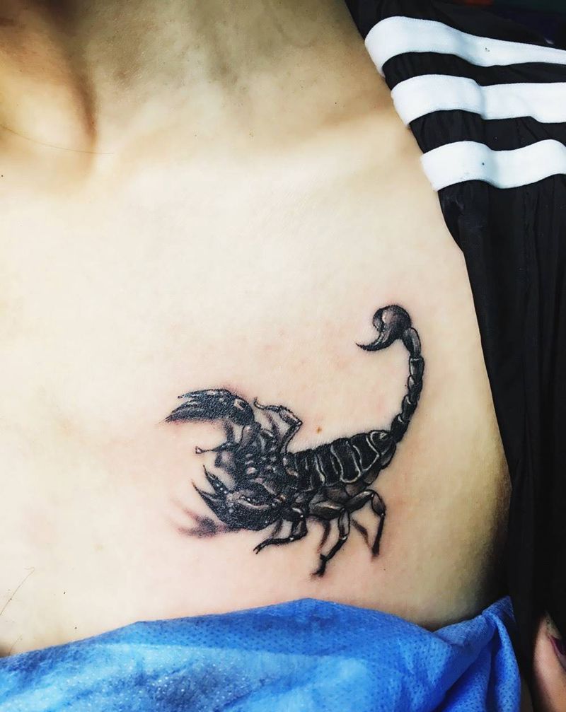 蝎子纹身图片