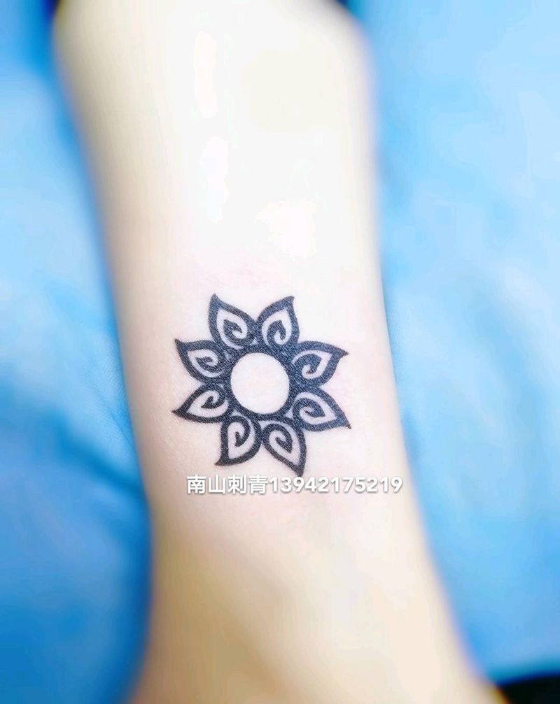 图腾纹身图片_手臂腿部图腾几何纹身图案