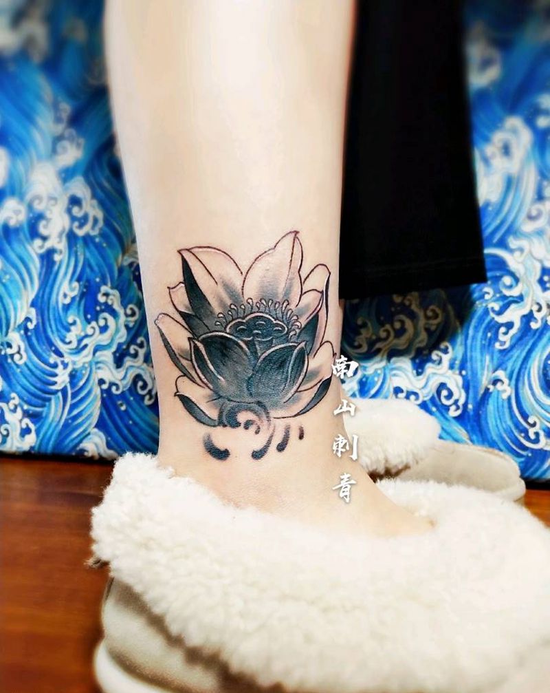 遮了个盖纹身图片_腿部脚部老传统新传统纹身图案