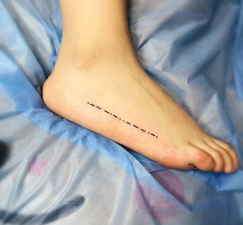 摩斯电码纹身图片