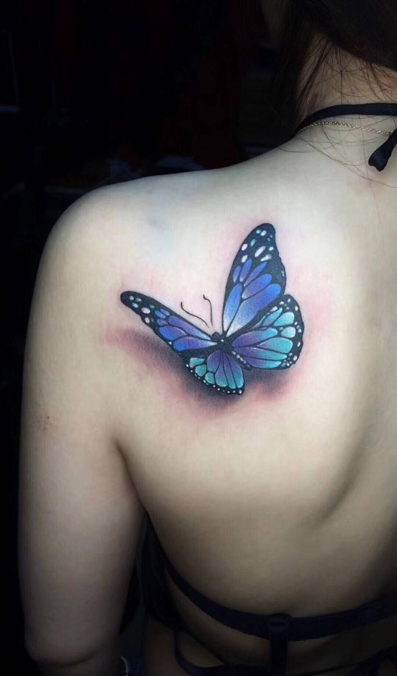蝴蝶纹身图片