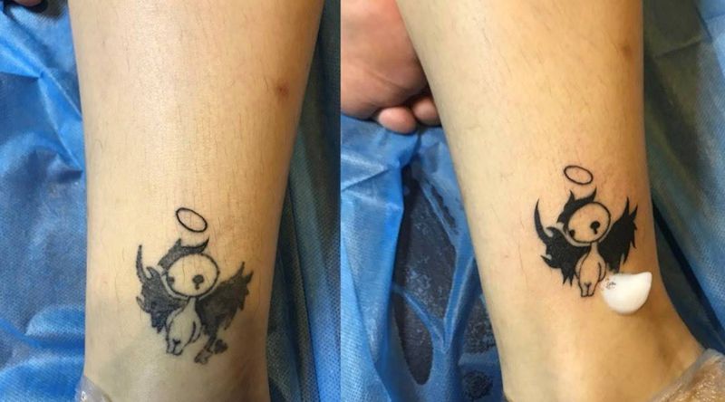 半永久都是骗人的纹身图片