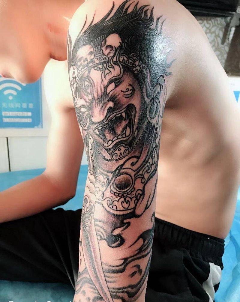 大黑天纹身图片