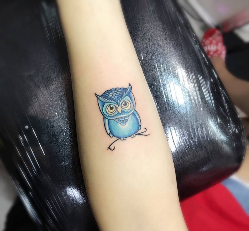 猫头鹰纹身图片