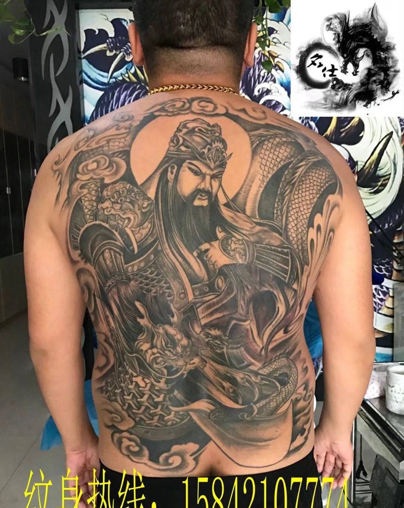 关公纹身图片