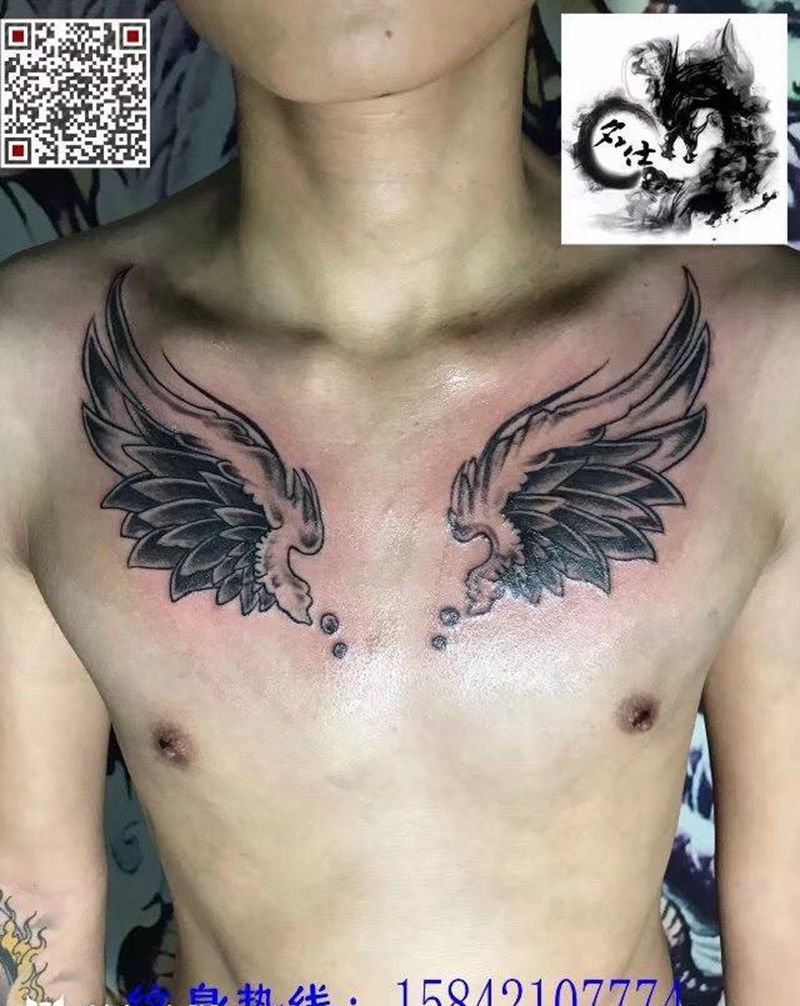 翅膀纹身图片