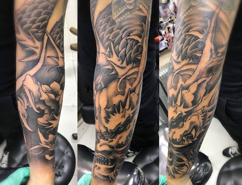龙纹身图片