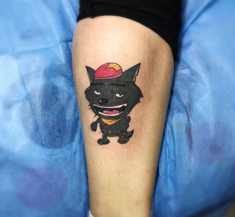 灰太狼纹身图片