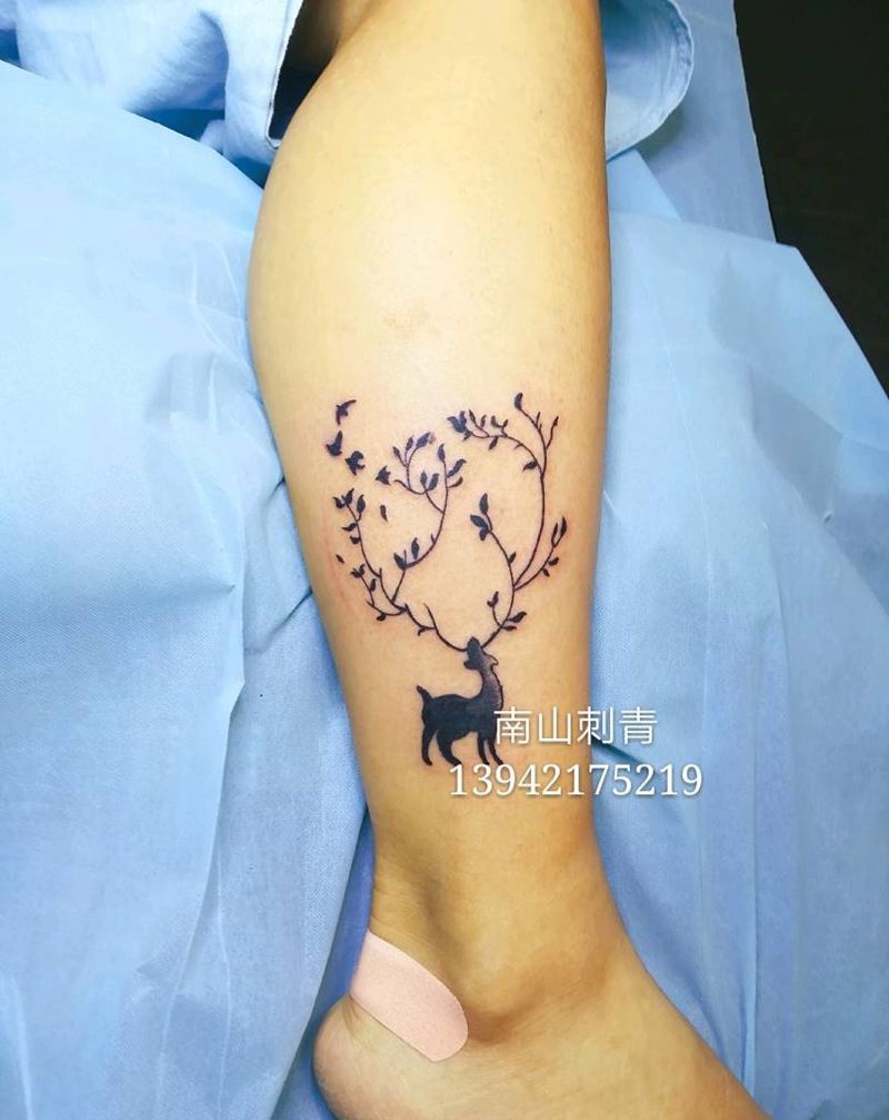 小小鹿纹身图片