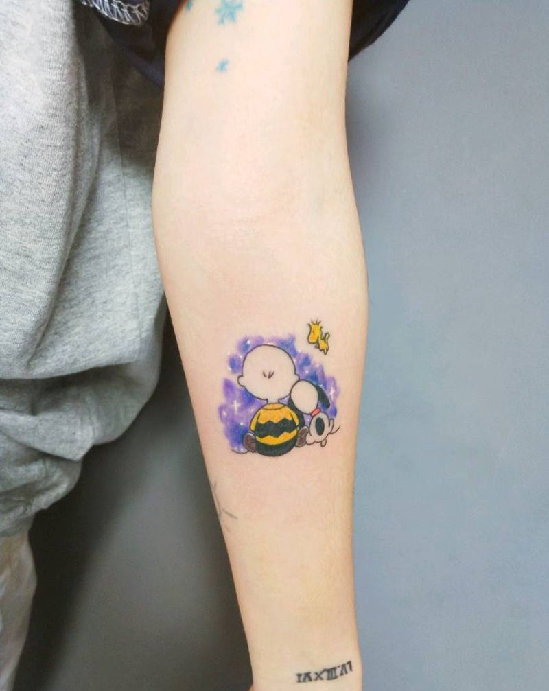 你的小可爱纹身图片_手部手臂水彩水墨纹身图案