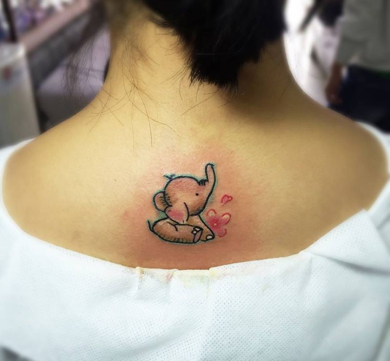 象纹身图片_成品纹身图案