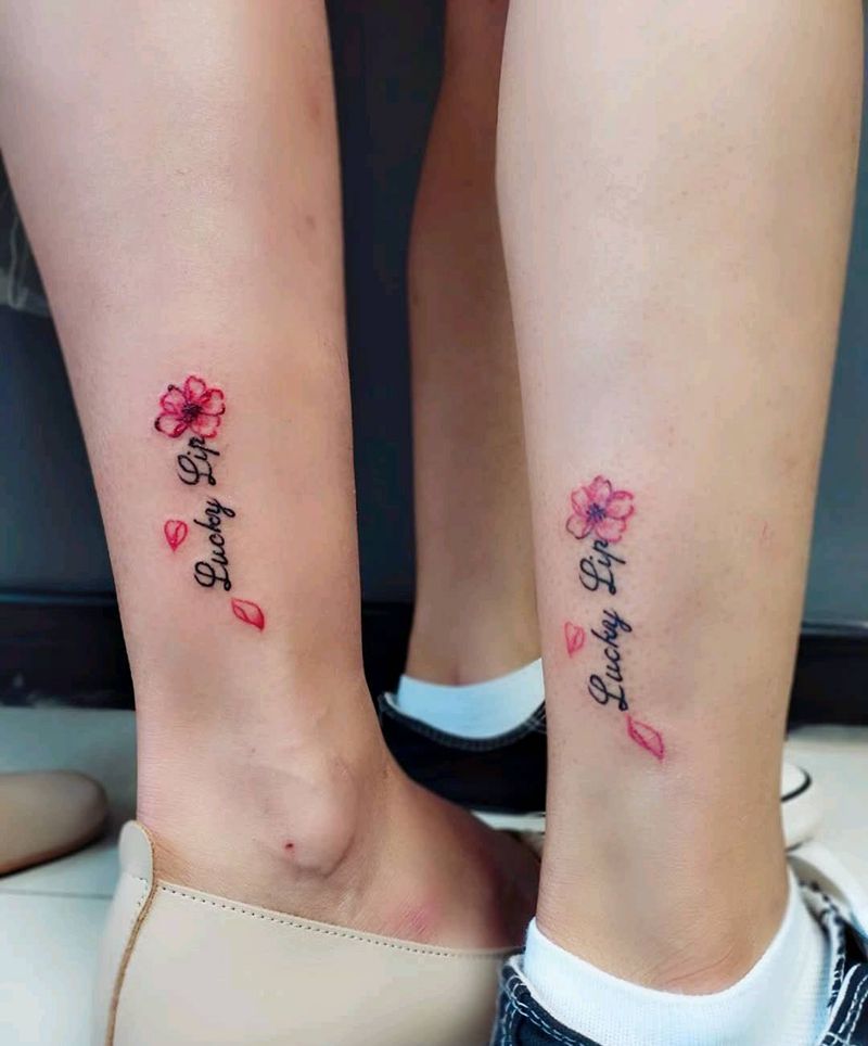 姐妹纹身图片_手部腿部水墨水彩纹身图案