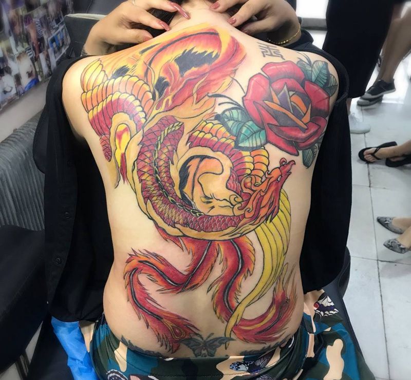 凤凰纹身图片