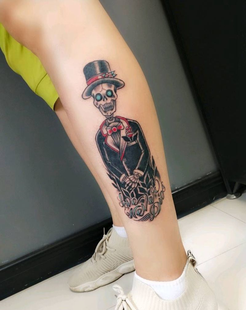 1/2情侣款纹身图片_脚部腿部Old SchoolNew School纹身图案