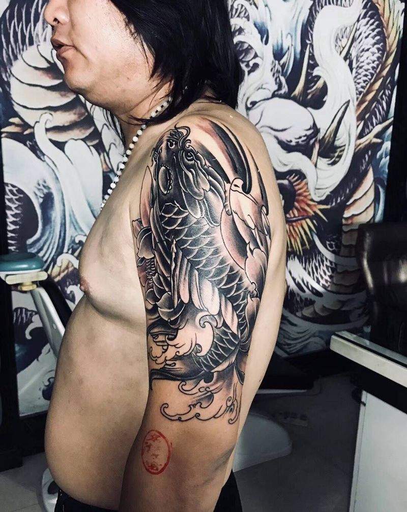 锦鲤纹身图片
