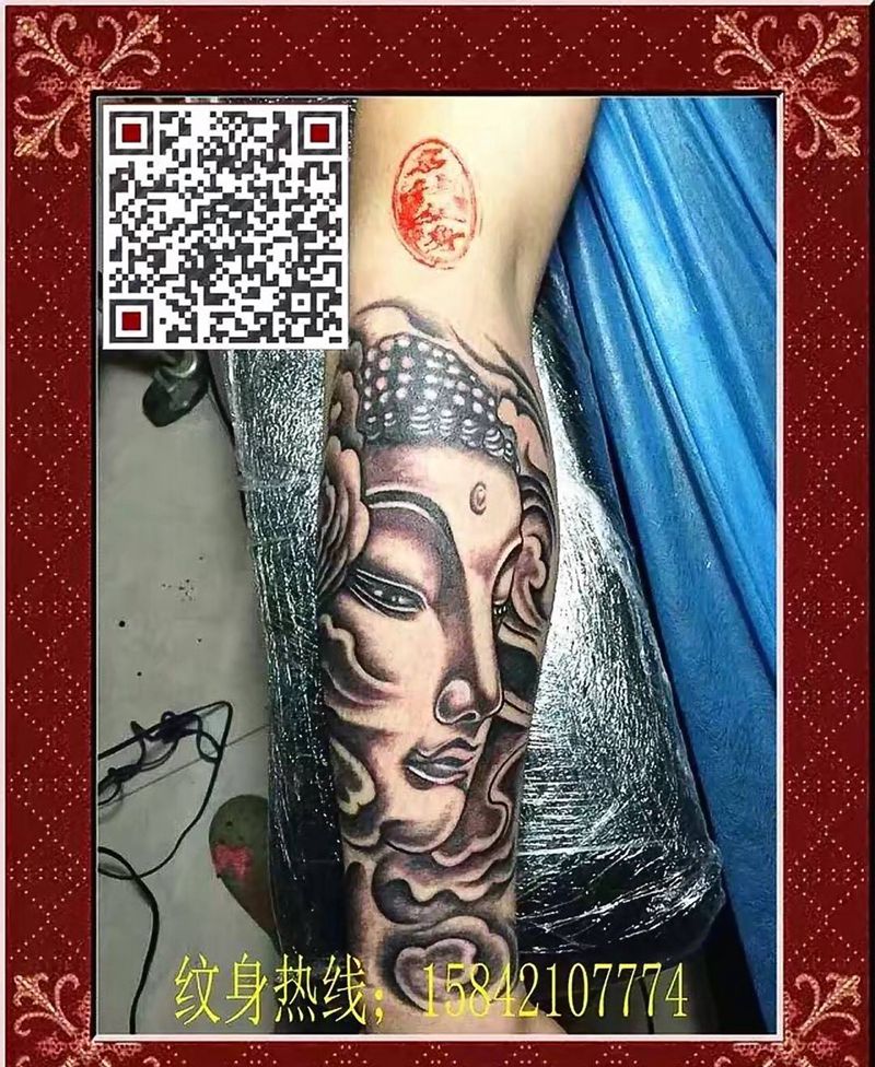 佛头纹身图片