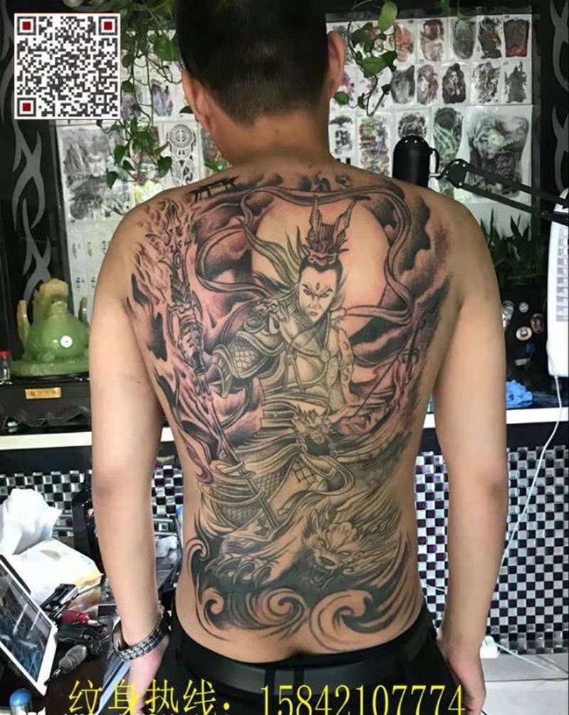 二郎神纹身图片