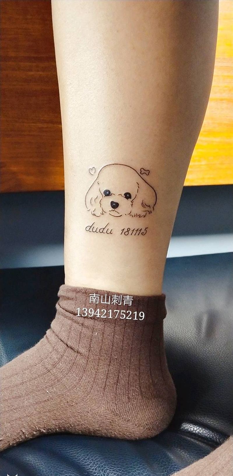 dudu纹身图片_腿部手部老传统图腾纹身图案