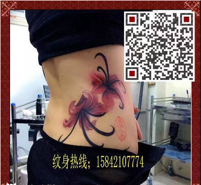 百合花纹身图片