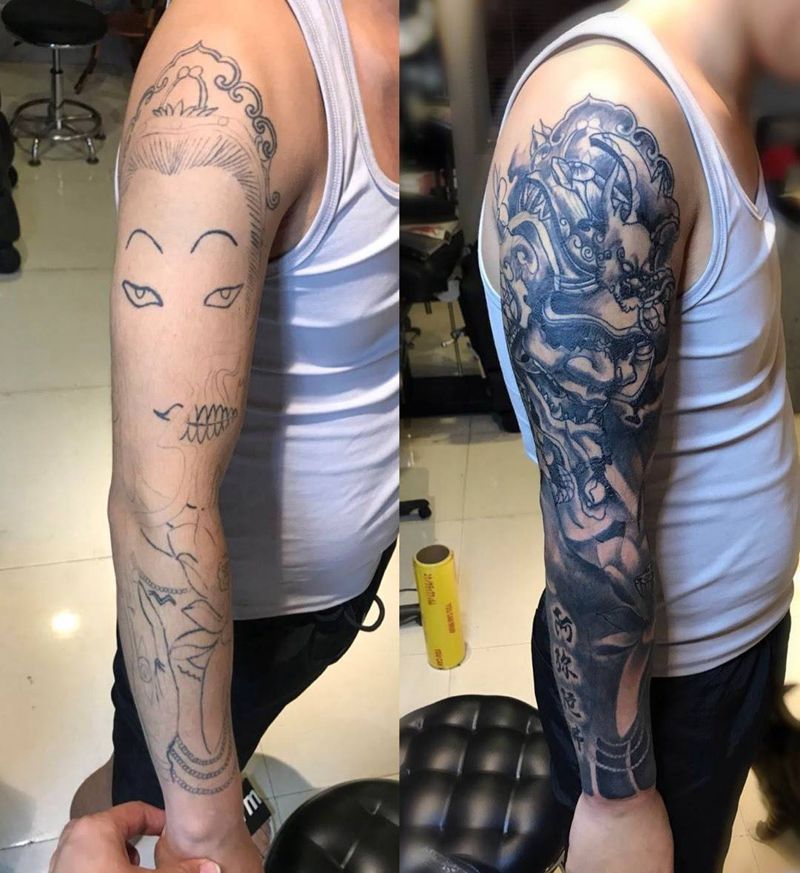 覆盖纹身图片