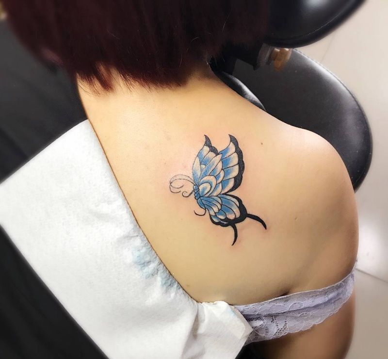 蝴蝶纹身图片