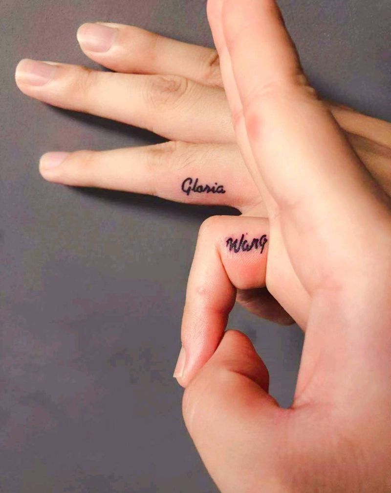 英文纹身图片_手部脚部图腾点刺纹身图案