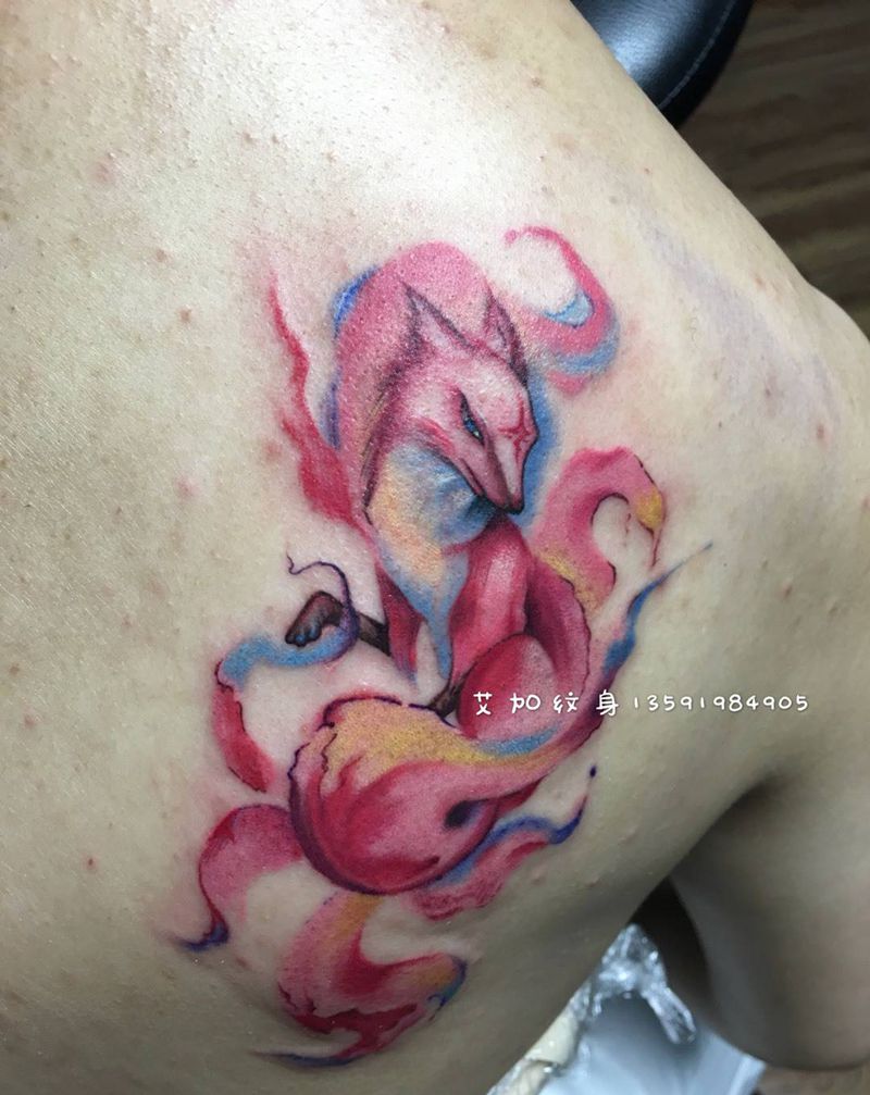 还是狐狸纹身图片