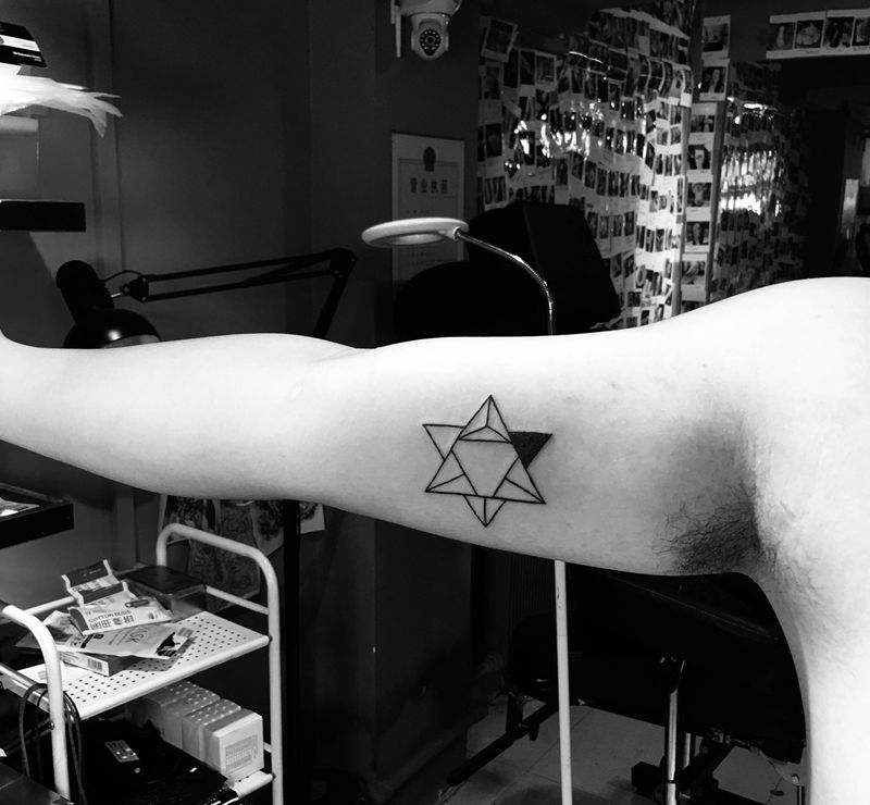 ⭐纹身图片_手臂点刺纹身图案