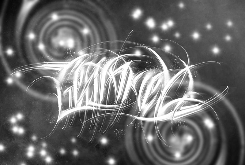 字纹身图片_花体字纹身图案