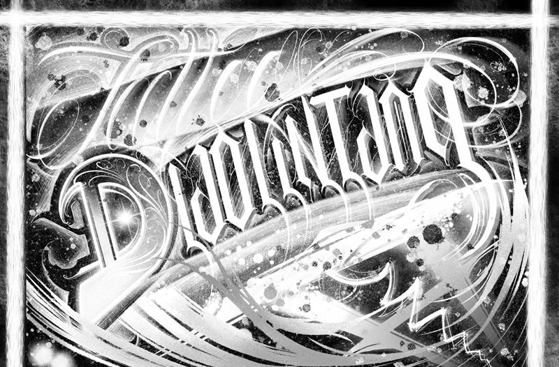 字纹身图片_花体字纹身图案