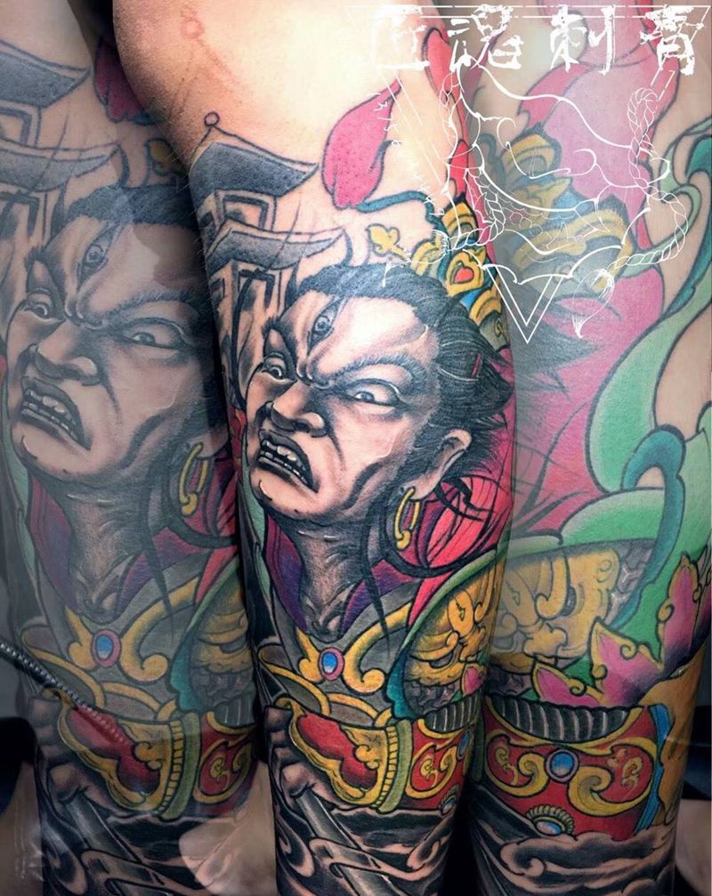 二郎神纹身图片