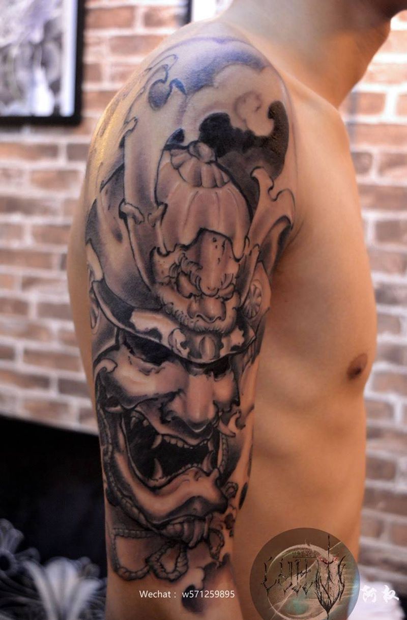 大臂鬼武士 作品纹身图片