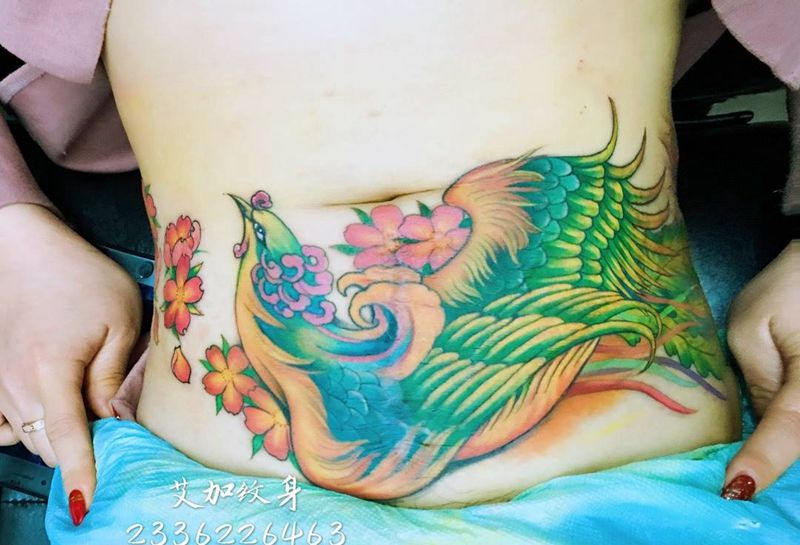 遮盖疤痕纹身图片