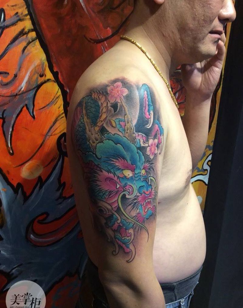 客人自己选图自己配颜色纹身图片