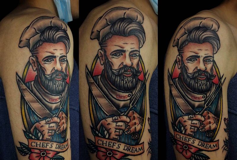 店内作品纹身图片_手臂纹身图案