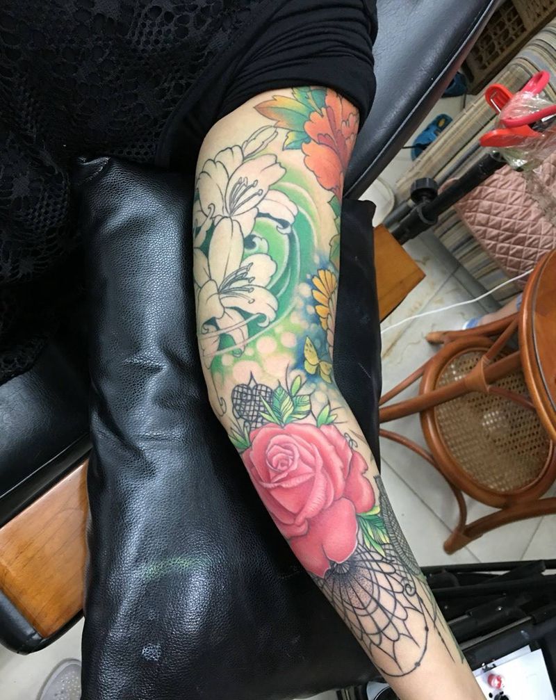 花臂纹身图片