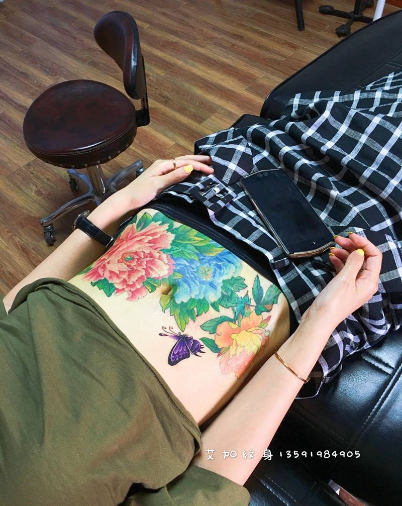 遮盖疤痕纹身图片