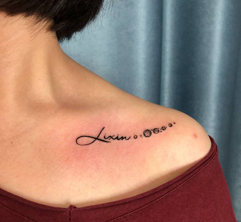 小清新纹身图片_字符小清新纹身图案