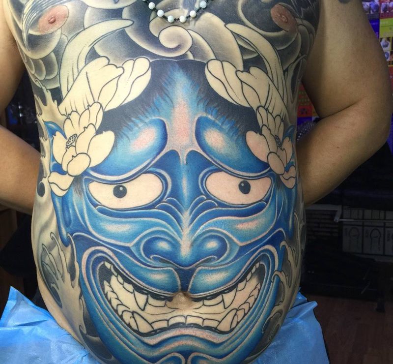 肚皮般若 未完成待续纹身图片