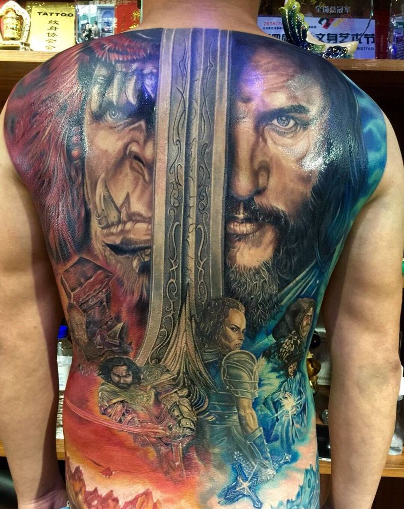 魔兽世界纹身图片