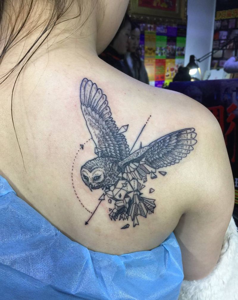 猫头鹰纹身图片