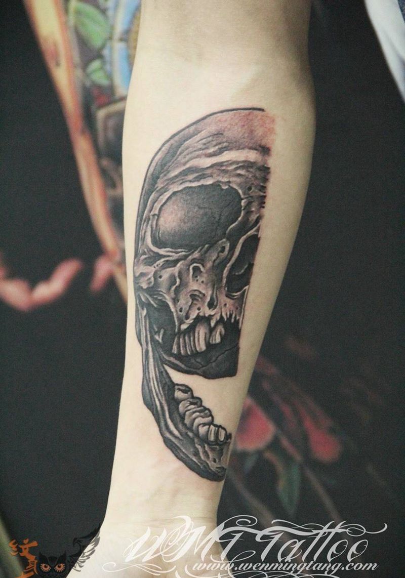 骷髅纹身图片