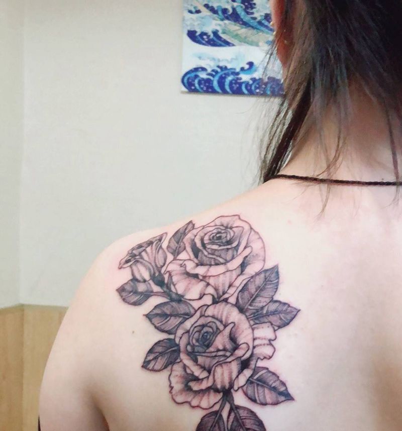 点刺飞针纹身图片