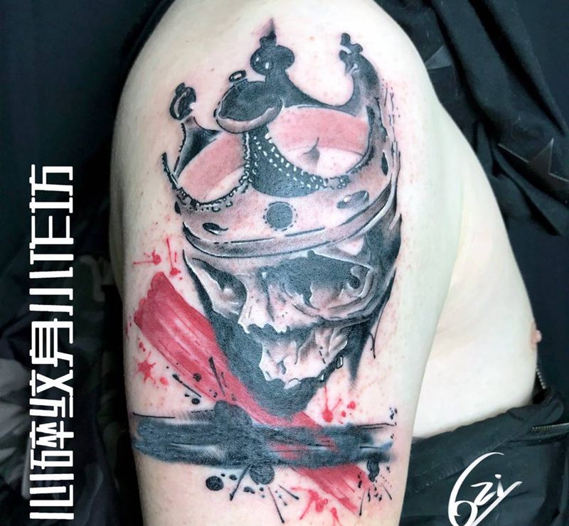 【遮盖】遮盖图腾臂环纹身图片