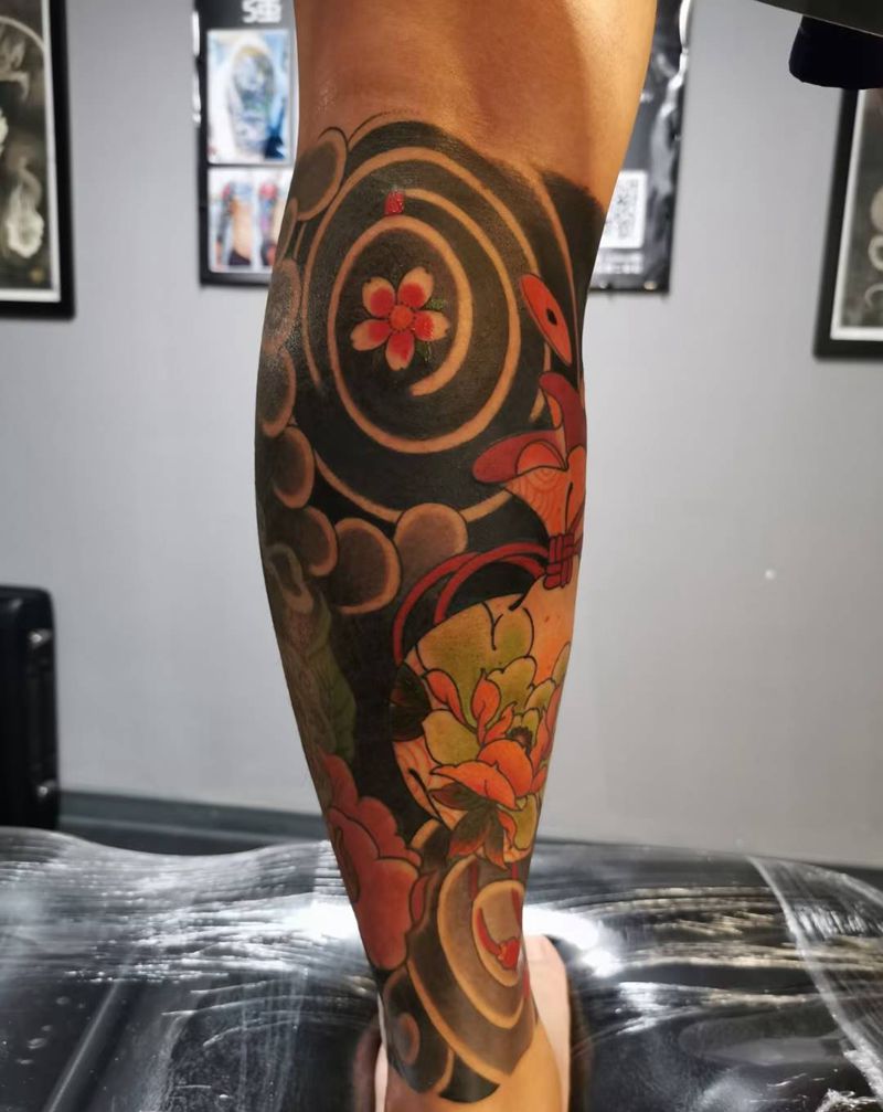 钱纹身图片_新传统老传统纹身图案