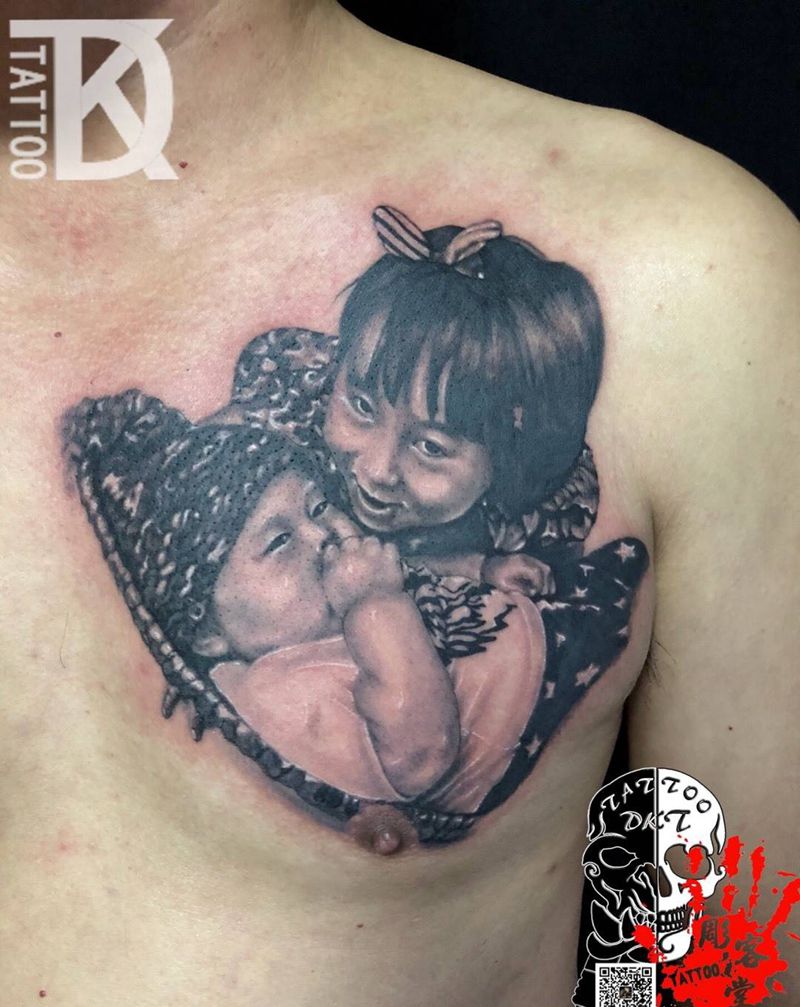 肖像照片纹身图片